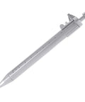 Accuracy Calipers Pen with Double Scale for Easy Measurement, silver metal design with measurement markings visible.
