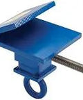 Built Tough Heavy Duty Steel Temporary I Beam Anchor Point For Overhead Rigging, Adjustable 6 To 21 Inches, Durable Blue Anchor