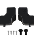 EVRBUL tailgate upper rubber bumper pair (LH & RH) in black with screws and bushings