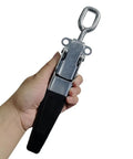 Hand holding 11.8 Inch Heavy Duty Toggle Latch Clamp For Doors Gates Tailgates Trailers Sheds Containers And Fences One Hand Quick Lock