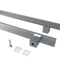 36 Inch Barn Door Push Pull Handle Heavy Duty Grade 304 Stainless Steel Brushed Finish Square Commercial Door Pull Set