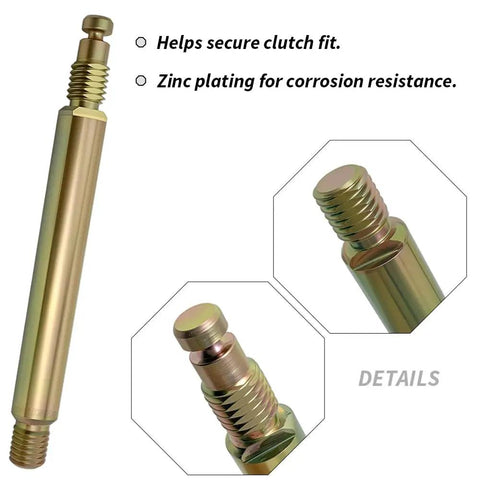 TH400 Transmission Manual Shift Shaft Kit For GM TH400 Upgrade OEM 38511-05K Includes Shift Shaft, Flange Nuts, O-Ring, Seal And All Hardware For Smooth, Precise Shifts And Beefed-Up Long-Lasting Performance. Zinc-plated metal shift shaft with threaded ends and detail views