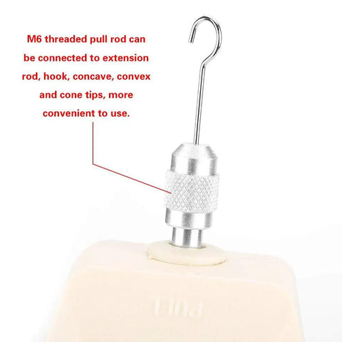 Handheld 50N Analog Push Pull Dynamometer With Dial Gauge M6 hook attachment, metal tip for pull testing