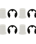 Four Sets Of Eight Shifter Cable Bushing Kit With Rubber And Metal Components For Automatic Transmissions Replacement Parts, shown side view