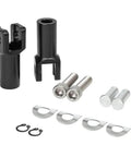 Black Aluminum Passenger Foot Peg Mount Clevis Kit For Harley Softail 2000 2001 2002 2003 2004 2005 2006 Replaces Harley Part 50942 00