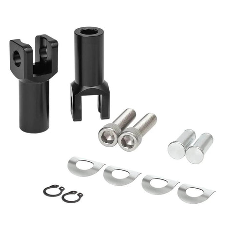 Black Aluminum Passenger Foot Peg Mount Clevis Kit For Harley Softail 2000 2001 2002 2003 2004 2005 2006 Replaces Harley Part 50942 00