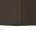 Bottom view of 6 Inch Square Cylinder Outdoor LED Wall Sconce 1 Light Sleek Modern Light Fixture For Home Exterior And Porch Aluminum Antique Bronze Finish