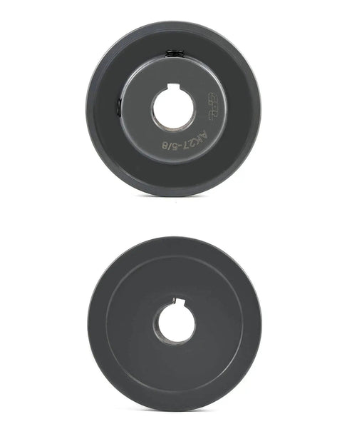 Single Groove V-Belt Pulley For 4L A AX Belts, 2.70 Inch Outer Diameter, 5/8 Inch Bore, Cast Iron Sheave Built Tough With Anti-Corrosion Finish