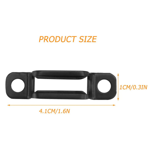 Heavy Duty Black Furniture Connectors And Hidden Screws For Dressers Bookshelves 50 Set Anti Rust Hardware size 4.1CM x 1CM shown