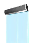 Solid As A Rock Sixty Inch Commercial Air Curtain Stainless Steel Build with cooling airflow for restaurants and warehouses.