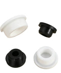Silicone Rubber Circular Plug Seal For Holes 6.8mm To 161.5mm Universal Pipe Cap For Machinery Irrigation And Automotive Vacuum Ports Grab And Go Durable White 37.6mm 1 Piece in white and black