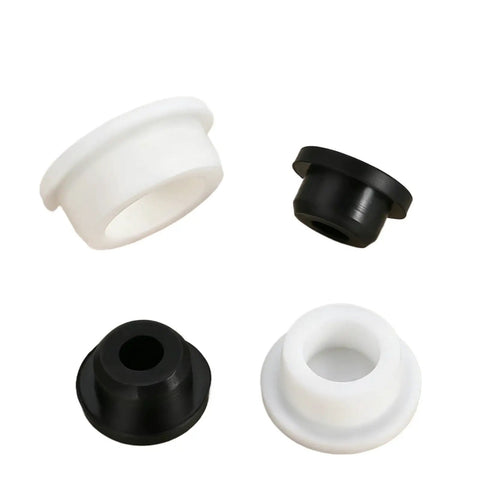 Silicone Rubber Circular Plug Seal For Holes 6.8mm To 161.5mm Universal Pipe Cap For Machinery Irrigation And Automotive Vacuum Ports Grab And Go Durable White 37.6mm 1 Piece in white and black