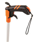 Top Reading Center Line Measuring Wheel With Pistol Grip Brake And Reset handle detail, focusing on brake and reset features