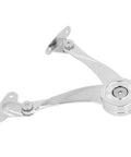 Go To Lid Lift Hinge With Zinc Alloy Strut for Cabinets and Wardrobes, 20.5cm Adjustable Door Support Rod, 70 to 100 Degree Opening