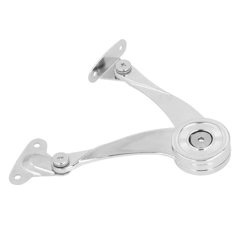 Go To Lid Lift Hinge With Zinc Alloy Strut for Cabinets and Wardrobes, 20.5cm Adjustable Door Support Rod, 70 to 100 Degree Opening