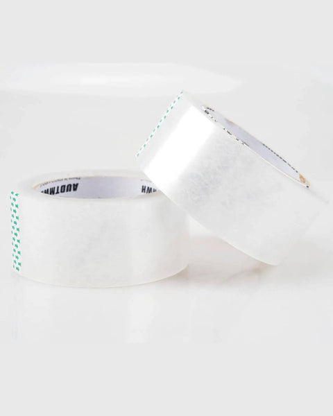 Clear Packing Tape Refills Heavy Duty For Moving And Shipping 1.88 Inch By 60 Yards 2 Rolls Super Sticky Adhesive shown