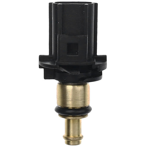 Engine coolant temperature sensor by A-Premium with brass stem and black plastic connector.