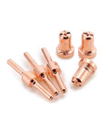 Top Tier Plasma Cutter Consumables Set Featuring 80 Or 160 Long Tip Electrodes And Precision Nozzles Made From Durable Metal for PT31 LG40