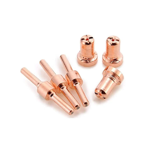 Top Tier Plasma Cutter Consumables Set Featuring 80 Or 160 Long Tip Electrodes And Precision Nozzles Made From Durable Metal for PT31 LG40