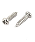 Top Tier Stainless Steel Self Tapping Screws M3 X 12 Millimeter Pan Head Phillips Drive showing two screws for rugged applications.