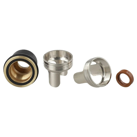 Four Pc Plasma Torch Consumables For Pt60 And Pt45 Cutters Designed For Harbor Freight 60 Amp Models, includes shield cup and swirl ring.