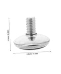 24 Pack Straight Up Adjustable Chair Legs Knock Out Wobbles Fast With Heavy Duty Non Slip Screw In Stabilizers, 2.8cm size.