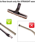 Genuine Floor Brush Assembly For Vacuum Systems, 12 Inch, E2 Type 12 Compatible, Wall And Floor Cleaning Tool With R7484 Wands image showing straight wands