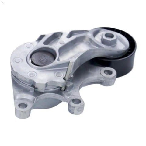 Up Your Ride With This Dope Drive Belt Tensioner Pulley Perfect For N20 Engines In BMW 228i 328i 428i 528i And XDrive Models From 2011 To 2016, metal construction, side view.