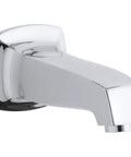 Margaux Wall Mount Bath Spout In Polished Chrome Sleek Classic Meets Modern Fluid Design Premium Metal Fixture For Easy Install Durable Finish Dope Upgrade For Any Bathroom