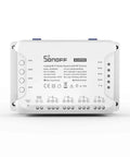 Front view of 4 Channel WiFi Smart Switch For Home Automation, 4 Gang DIN Rail Mount, Self Locking And Interlock Modes, Remote Control