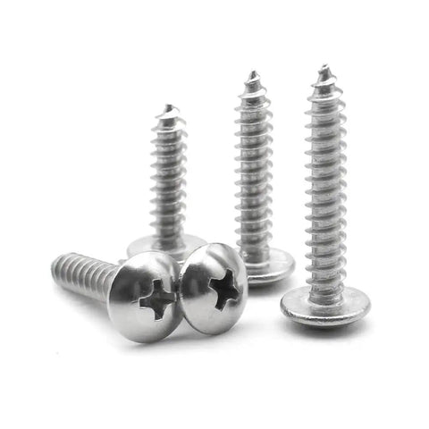 Pro Grade Stainless Steel Wood Screws Kit M3 To M6 With 80mm Mushroom Head Cross Recessed Truss Drive Rustproof 304 Set