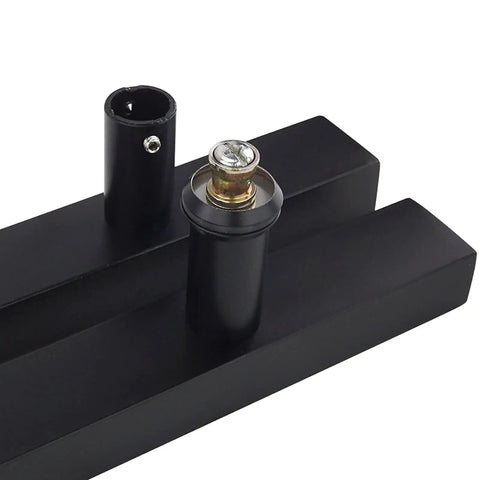 Beefy Black Stainless Steel Door Hardware Set With Square Tube Handle For Glass And Wood Doors Including Push Pull Sliding And Barn Doors