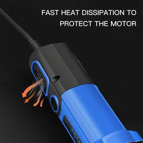 Heavy Duty 1000 Watt Electric Angle Grinder Built Like A Tank For Heavy Metal Cutting And Daily Grinding 220 Volt showing fast heat dissipation feature.