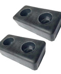 2 Pack Rubber Feet For Fitness Equipment, Shock Absorbing Vibration Dampening Pads To Keep Your Home Gym Quiet And Stable, rectangular shape
