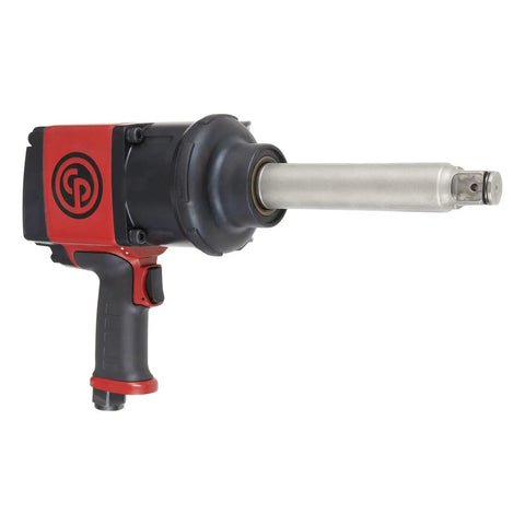 One Inch Air Impact Wrench With Six Inch Extended Anvil Delivers 1770 Ft Lbs Of Raw Torque For Grease Monkey Garage Builds, side view.