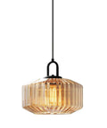 Amber Hand Blown Glass Globe Pendant Light In Black Finish Go To Modern Mid Century Style Ceiling Hanging Fixture