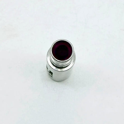 Ruby Wire EDM Drill Guide Electrode 1.0mm for Precise Mold Nozzle CNC, silver metal with ruby core, top view.