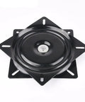 6 Inch Swivel Plate Heavy Duty Turntable Bearing With 360 Rotating Base For Bar Stools Chairs TV Tables Boats Seats Built To Last Square Steel Ball Bearing, black steel