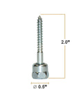 Heavy Duty Screw Swivel Threaded Rod Anchor For Wood Mounting At 17 Degree Off Vertical 20 3 Eighths Inch Size Steel