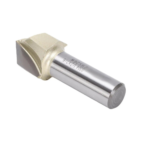 Solid 1/2 Inch Shank 90 Degree V Groove Router Bit Made With Tungsten Carbide for precision cutting of MDF and soft wood.