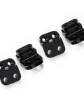 Aluminum Dual Hole 4mm Suspension Lift Shock Mounts For Axial 1 To 30 SCX30 K10 Bronco JLU Rock Crawler on white surface