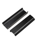10 Pack Matte Black Aluminum Alloy Finger Pulls For Kitchen Cabinets And Dresser Drawers Edge Handles Concealed Mount