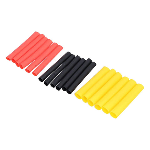 Solid 530 Piece Heat Shrink Tube Set With Color Nylon Tubing For Electrical Wire Wrap Repair And Circuit Wiring Harness Fix Kit Multiple Sizes Colors red black yellow tubes