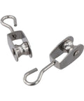 Heavy Duty Stainless Steel Pulley 11mm 360 Degree Swivel Ball Bearing Wheel With 30kg Load Capacity for rope gym rigs