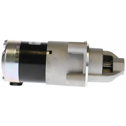Side view of 12V Starter Motor For Onan John Deere Toro Garden Tractors 316 318 420 CCW 9 Tooth 0.8 kW Replacement Part Numbers 17312 SMT0045
