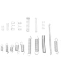 200 Piece Extension Compression Spring Assortment Kit Galvanized Steel Heavy Duty Metal Springs Set For Home Repair, Auto Maintenance, And DIY Projects With High Resilience And Tough Build To Handle Any Fixing Job. assorted galvanized steel springs in multiple sizes