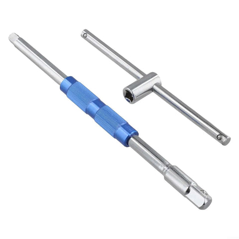 Pro Grade Half Inch Drive T Handle Socket Wrench Built Tough With Detachable Shaft And Grippy Heat Treated Carbon Steel Grip