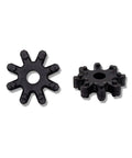Heavy Duty Top Shelf Flexible Steering Coupler Pair Replacement 563152K000FFF Drop Straight Into Kia Sonata Elantra Santa Fe Power Steering Column Bushing Assembly black rubber coupler pair view