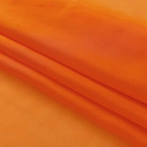 Orange Sheer Voile Window Curtain Panels 52 Inch Wide 84 Inch Long Rod Pocket 2 Panels Lightweight Polyester Sheers fabric close-up