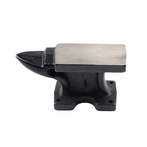 Round Iron Jewelry Anvil Set for Metalworking Tools With Smooth Hammering Surface, durable gold-toned anvil for silversmithing projects.